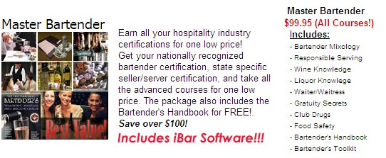 Master Bartender Interactive Course Package